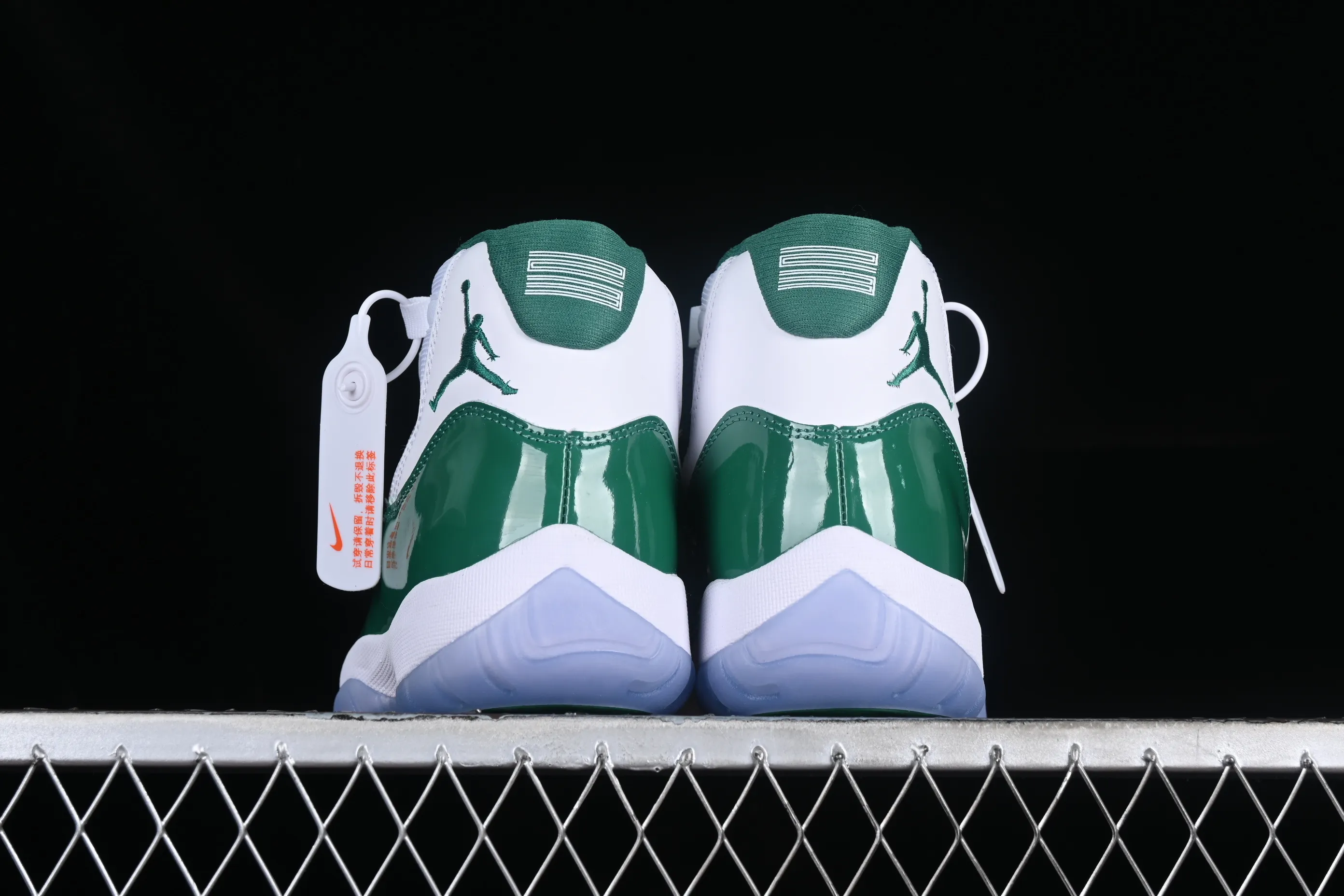 All categories Air Jordan Jordan series basketball shoes Air Jordan 11 Air Jordan 11 Retro "White And Green" AJ11 Joe 11 patent leather white and green CT8012-113
